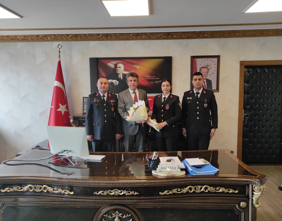 Jandarma Teşkilatı’nın 186. Kuruluş Yıl Dönümü Dolayısıyla Kaymakamımız Avni Kula’ya Ziyaret